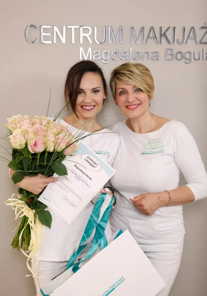 Bogusława Herda z Magdą Bogulak i dyplomem Licencji I Long-Time-Liner
