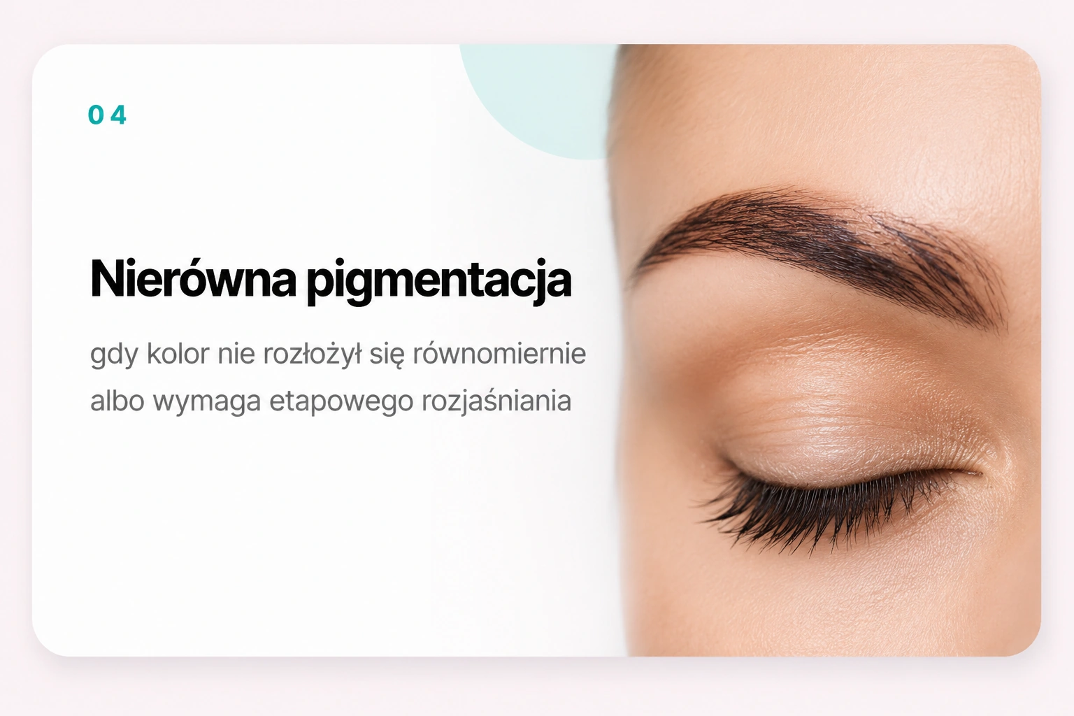 Nierówna pigmentacja — gdy kolor nie rozłożył się równomiernie albo wymaga etapowego rozjaśniania