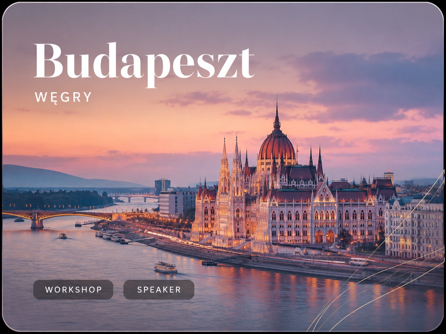 Budapeszt, Węgry - workshop i speaker