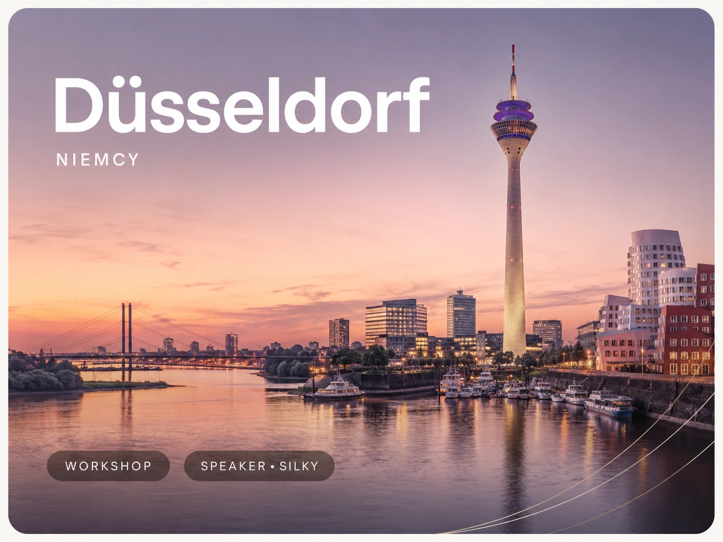 Düsseldorf, Niemcy - workshop, speaker i Silky