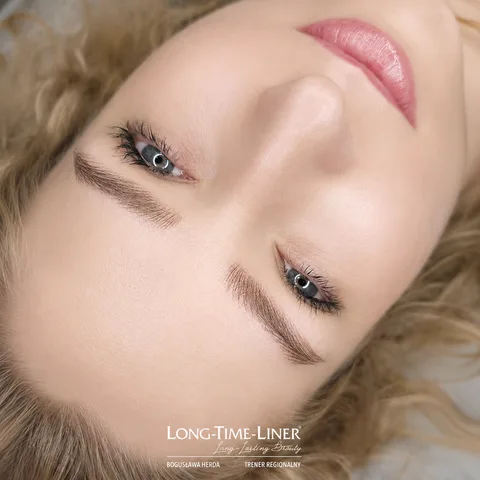 Silky Hairstroke Brows — włos maszynowy Bielsko-Biała — Silky — brwi w szerszym kadrze
