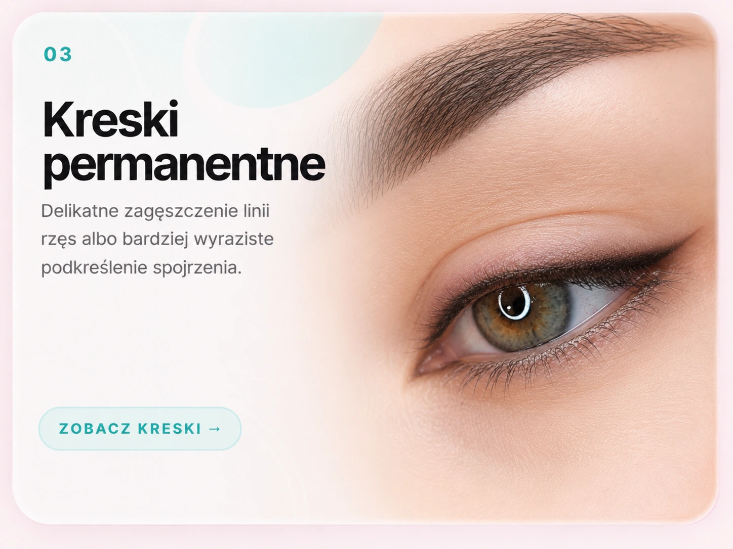 Kreski permanentne - delikatne podkreślenie spojrzenia