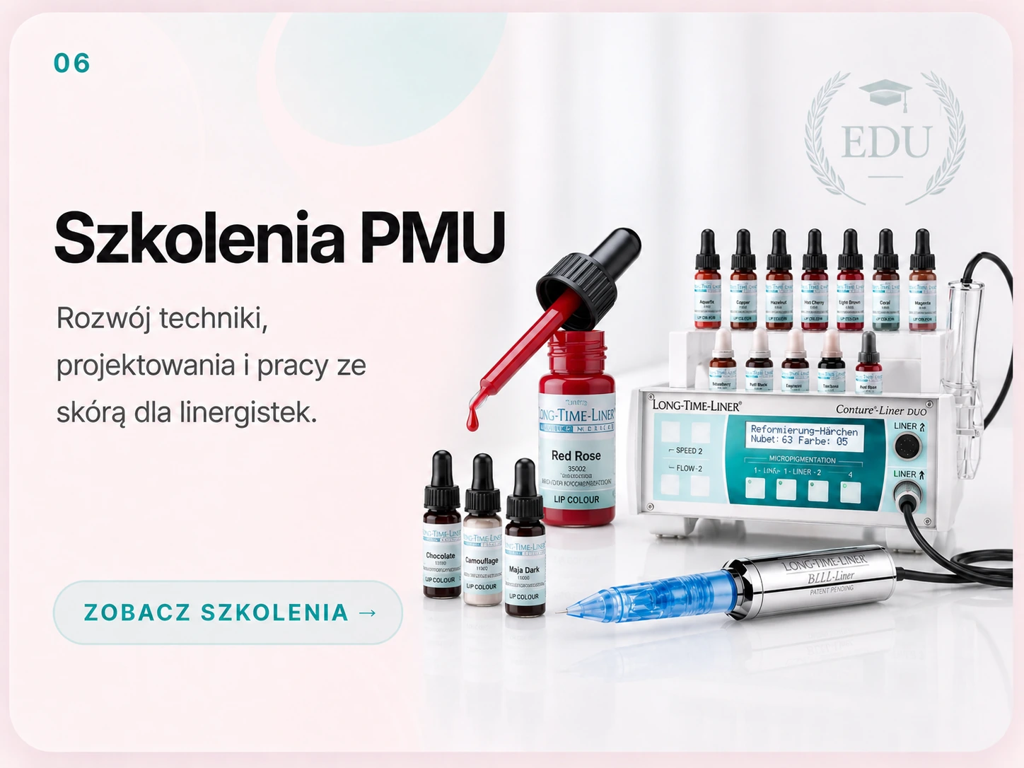 Szkolenia PMU - rozwój techniki i pracy ze skórą dla linergistek