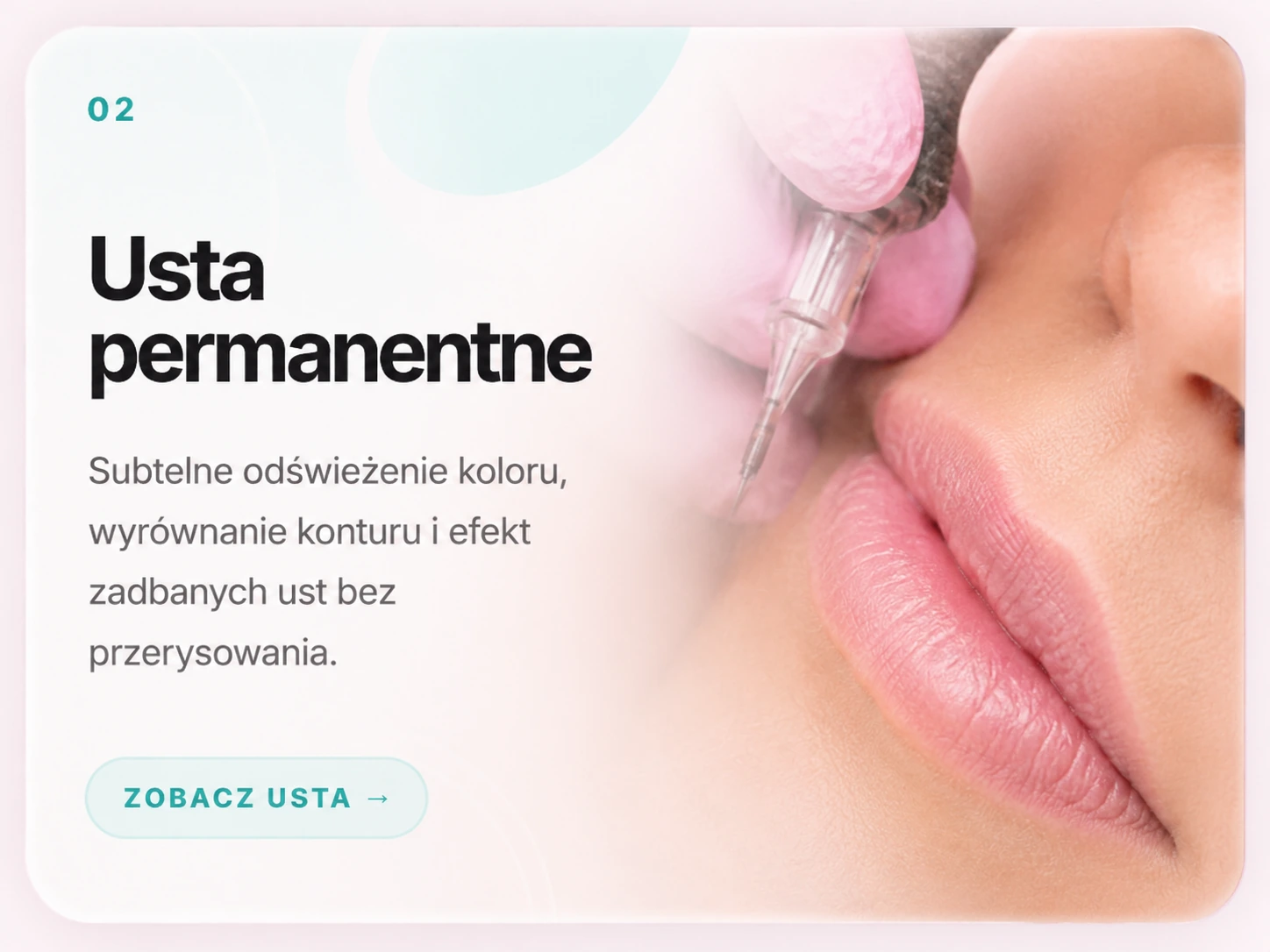 Usta permanentne - subtelne odświeżenie koloru i konturu