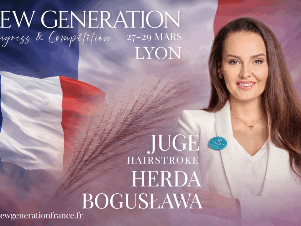 Bogusława Herda jurorka Hairstroke podczas New Generation Congress & Competition w Lyonie we Francji – makijaż permanentny brwi techniką włosa